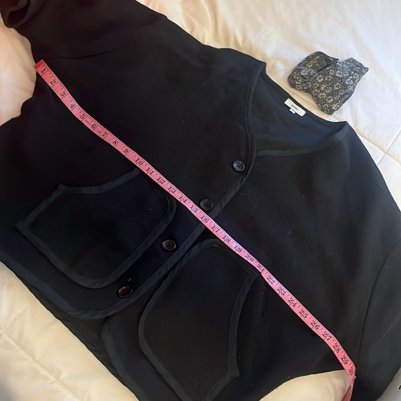 Ozma of California black silk Wolfe Coat L - Picture 8 of 10